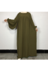 فستان نسائي فضفاض للمراه للمحجبه (زيتي) 1409